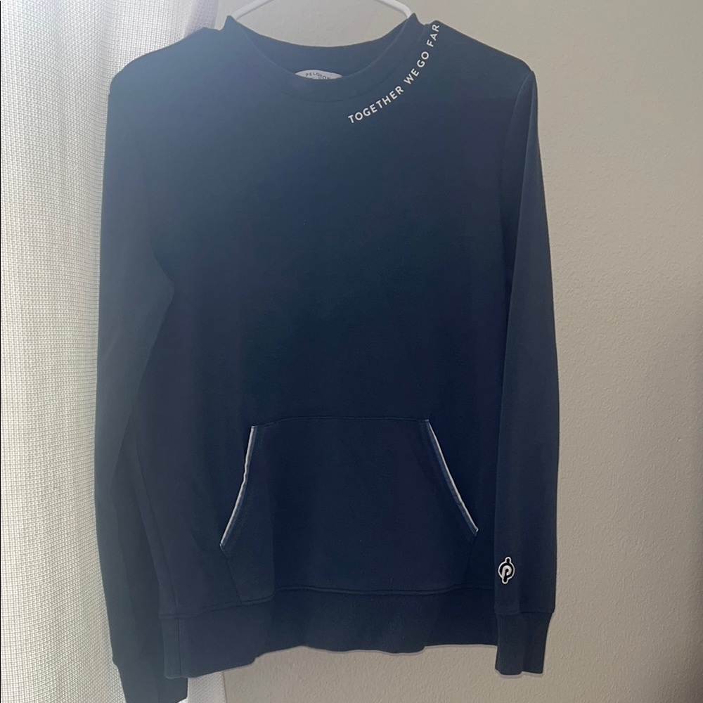 Peloton Blue Crewneck Sweater Athletic Style